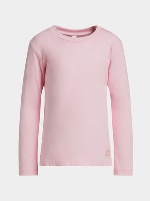 Older Girl's Pink Basic T-Shirt