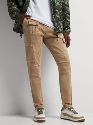 Men's Relay Jeans Multi Pocket Camel Utility Cargo