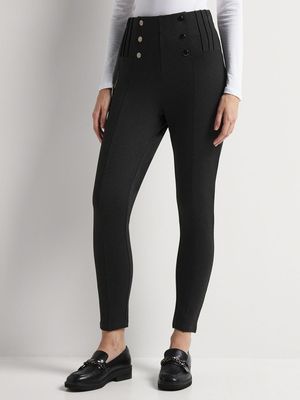 Ponte Button Detail Treggings