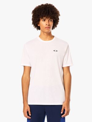 Men's Oakley White Finish Line Crew Lifestyle T-Shirt