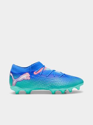 Mens Puma Future 7 Pro+ Blue/Green Boots