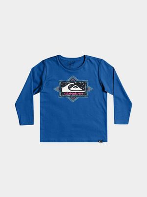 Boy's Quiksilver Blue Argosy Long Sleeve T-Shirt