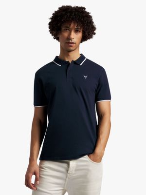 Men's Navy Tipped Golfer