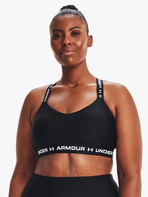 Under Armour Crossback Low Impact Black Sports Bra