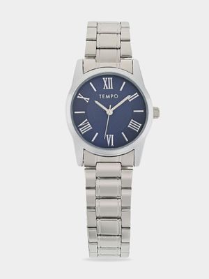 Tempo Ladies Silver Tone Bracelet Watch