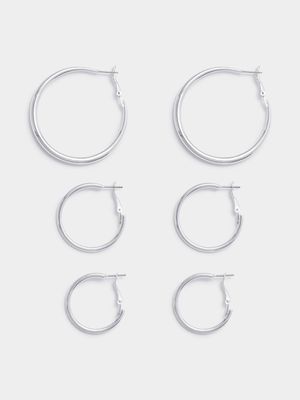 3 Pack Hoop Earrings