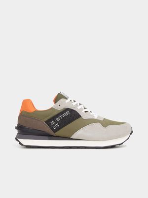 G-Star Men's Abner Blocked Green/Orange Sneakers