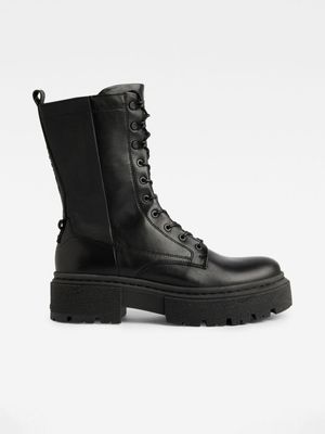 G-Star Women's Kafey Black Leather Boots