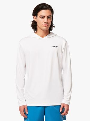 Men's Oakley White Rainbow RC Rushguard Hoodie