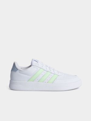 Women's adidas Breaknet 2.0 White/Green Sneaker