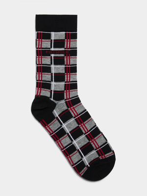 Men's Pringle Black Eavan Check Socks