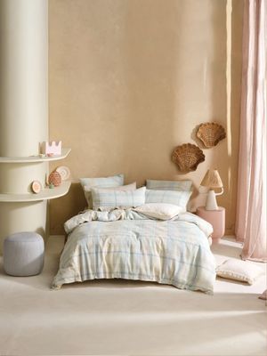 Linen House Geena Sky Duvet Cover Set