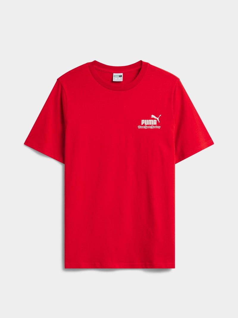 Puma Men s Graphic Red T shirt Bash