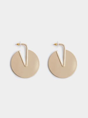 Large Disc Earrings