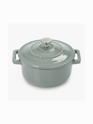 @home cast iron cocotte 10cm sage