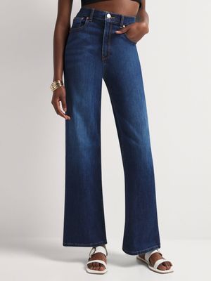 News Denim High Waist Wide Leg Jeans