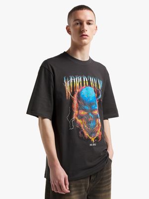 Men's Charcoal World Tour Graphic Top