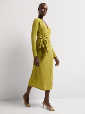 Soft Touch Tie Detail Wrap Dress