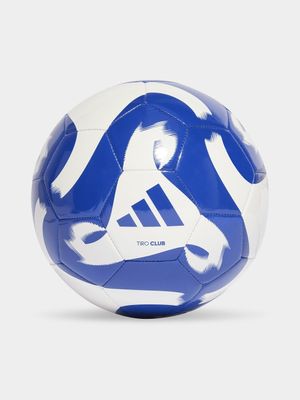 adidas Tiro Club White/Royal Blue Soccer Ball size 4