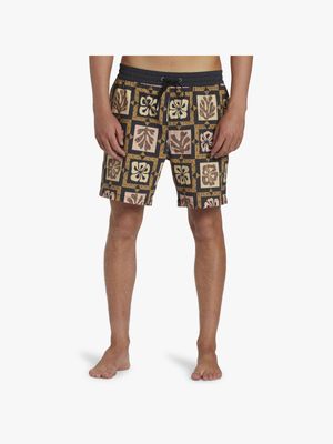 Men's Billabong Orange Tiki Reef Layback Shorts