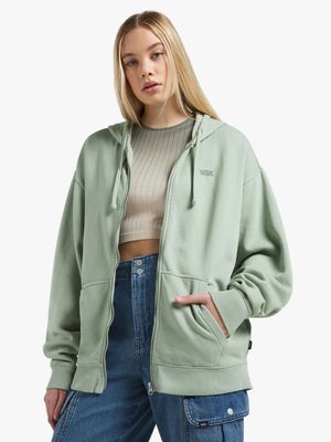 Vans Women’s Everyday Oversized Zip Green Hoodie