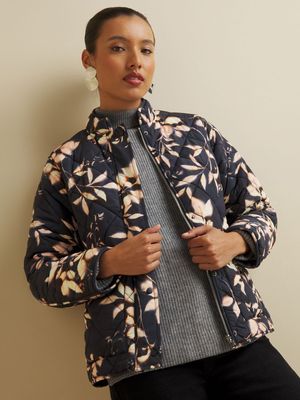 Women's Iconography Printed Quilted Jacket