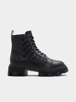 Women's ALDO Black Combat Boots