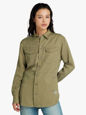 G-Star Women's Green Tunic Shirt