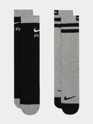 Nike Unisex 2-Pack Everyday Essentials Multicolour Crew Socks