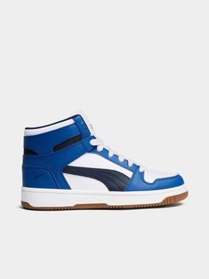 Mens Puma Rebound Layup Blue/White Sneaker