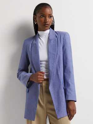 Relaxed Fit Single Breasted Blazer