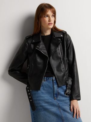 Y&G Pleather Biker Jacket