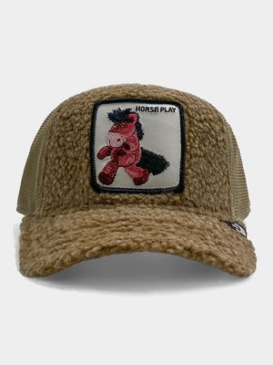 Men's Goorin Tan Horse Play Trucker Cap