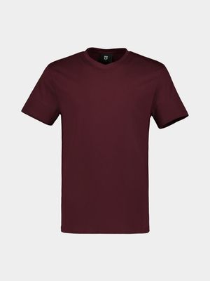 Mens TS Everyday V-Neck Burgundy Tee