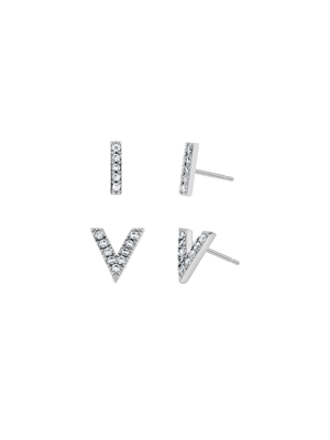 CZ Bar & V 2 pack Stud set