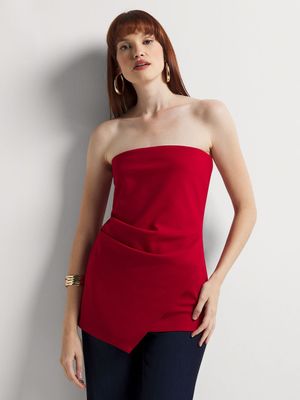 Scuba Crepe Strapless Top