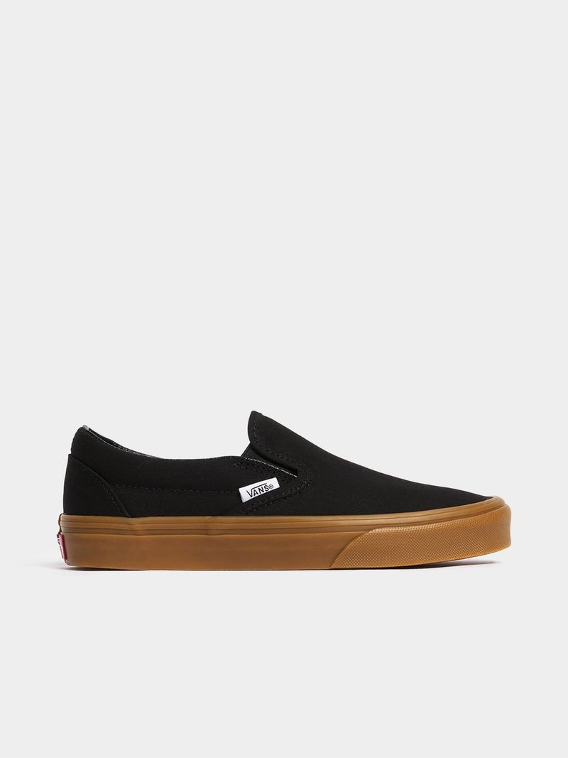 Mens slip on vans black deals