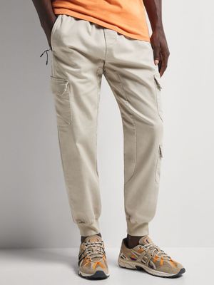 Men's Markham Washed Knit Utility Camel Jogger