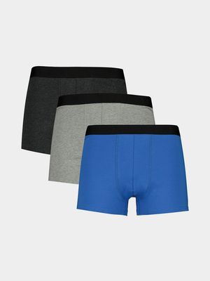 RJ 3 Pack Boxer Grey blue