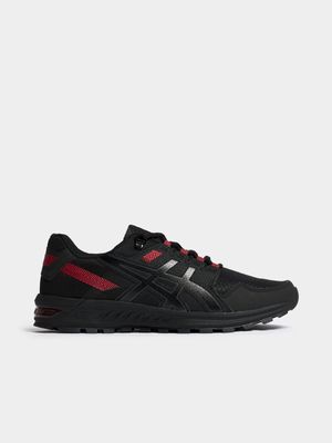 Mens Asics Citrek Black/Red Sneaker