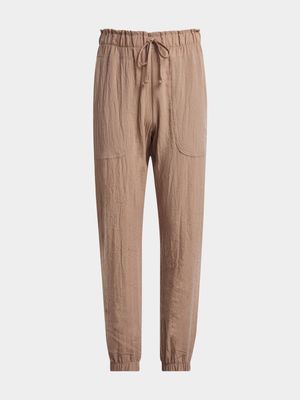 Older Girls Linen-like Joggers