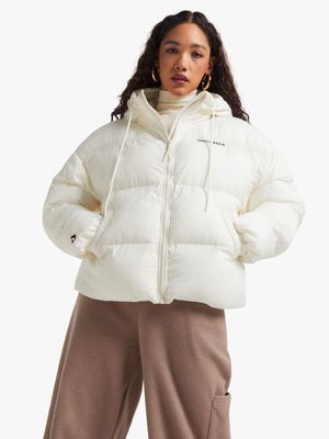 Converse Women's Short Egret Puffer Jacket