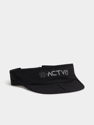 TS-ACTV8 Stride Flow Black Run Visor