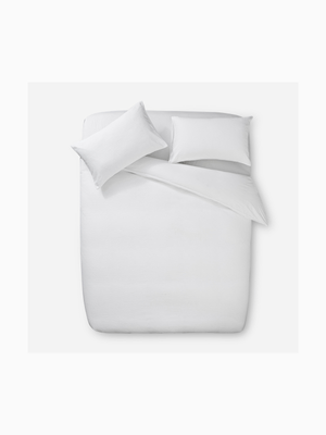 Porto Matelasse Duvet Cover Set White