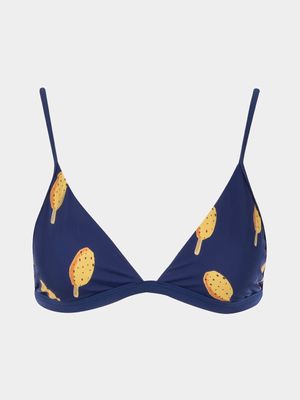 Women's Granadilla Swim Navy Lollies Bralette Bikini Top