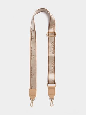 Luella Branded Tonal Jacquard Strap