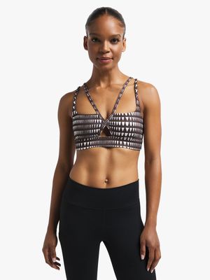 Womens Puma Lemlem Brown Sports Bra