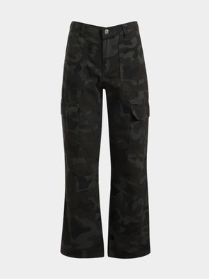 Older Boys Camo Cargo Trousers