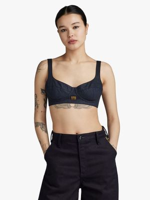 G-Star Women's GSRR Denim Bralette Top