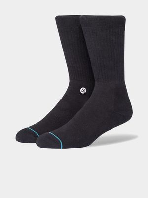 Stance Icon Black Crew Socks